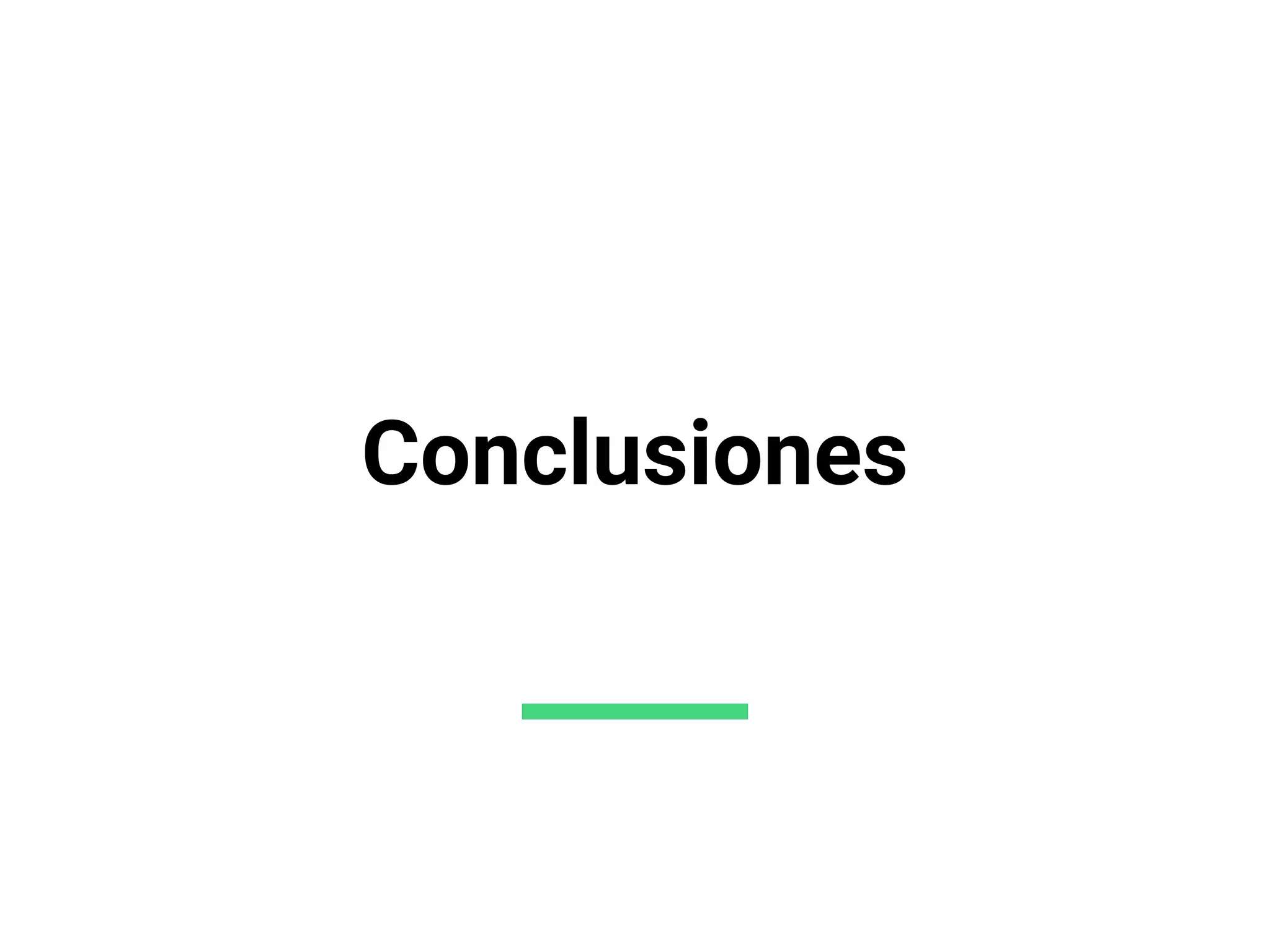 Conclusiones
 
