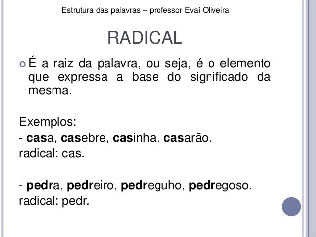 Estrutura das Palavras