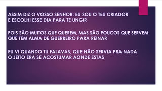 FILHO DE JESSÉ - CANÇÃO E LOUVOR - Slides   