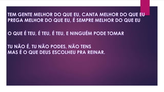 FILHO DE JESSÉ - CANÇÃO E LOUVOR - Slides   