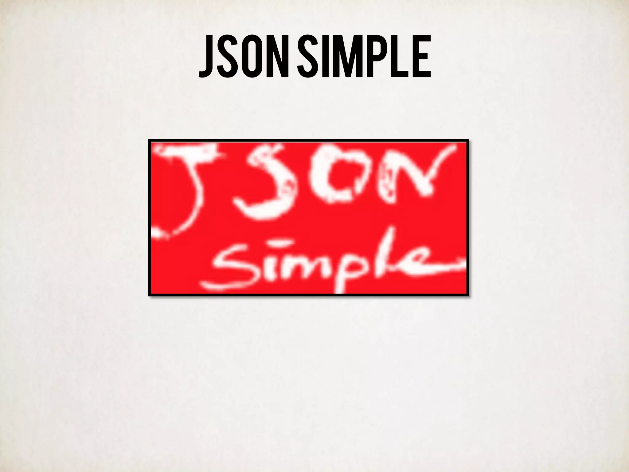 JSONSIMPLE
 
