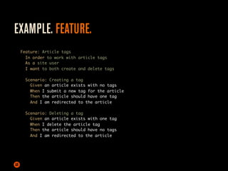 Story Driven Web Development | PDF