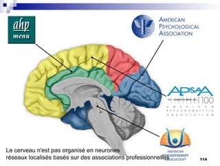 Le cerveau n'est pas organisé en neurones
réseaux localisés basés sur des associations professionnelles 114
 
