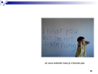 Je vous entends mais je n’écoute pas
92
 