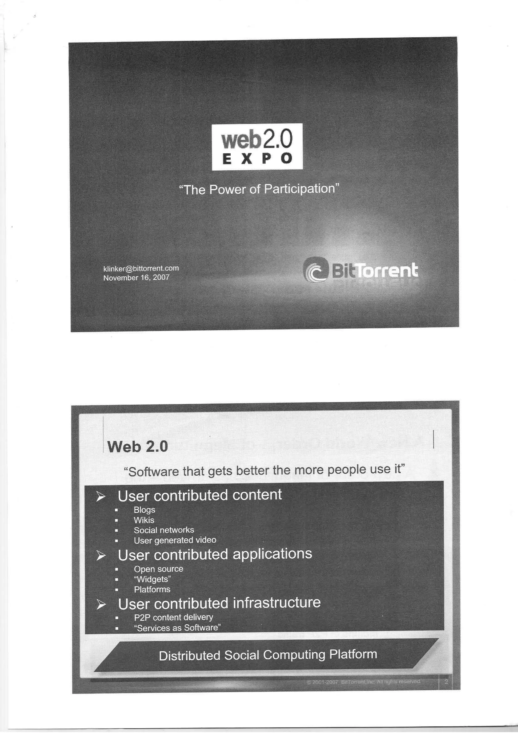 Slides from Web2Expo Tokyo (front side)