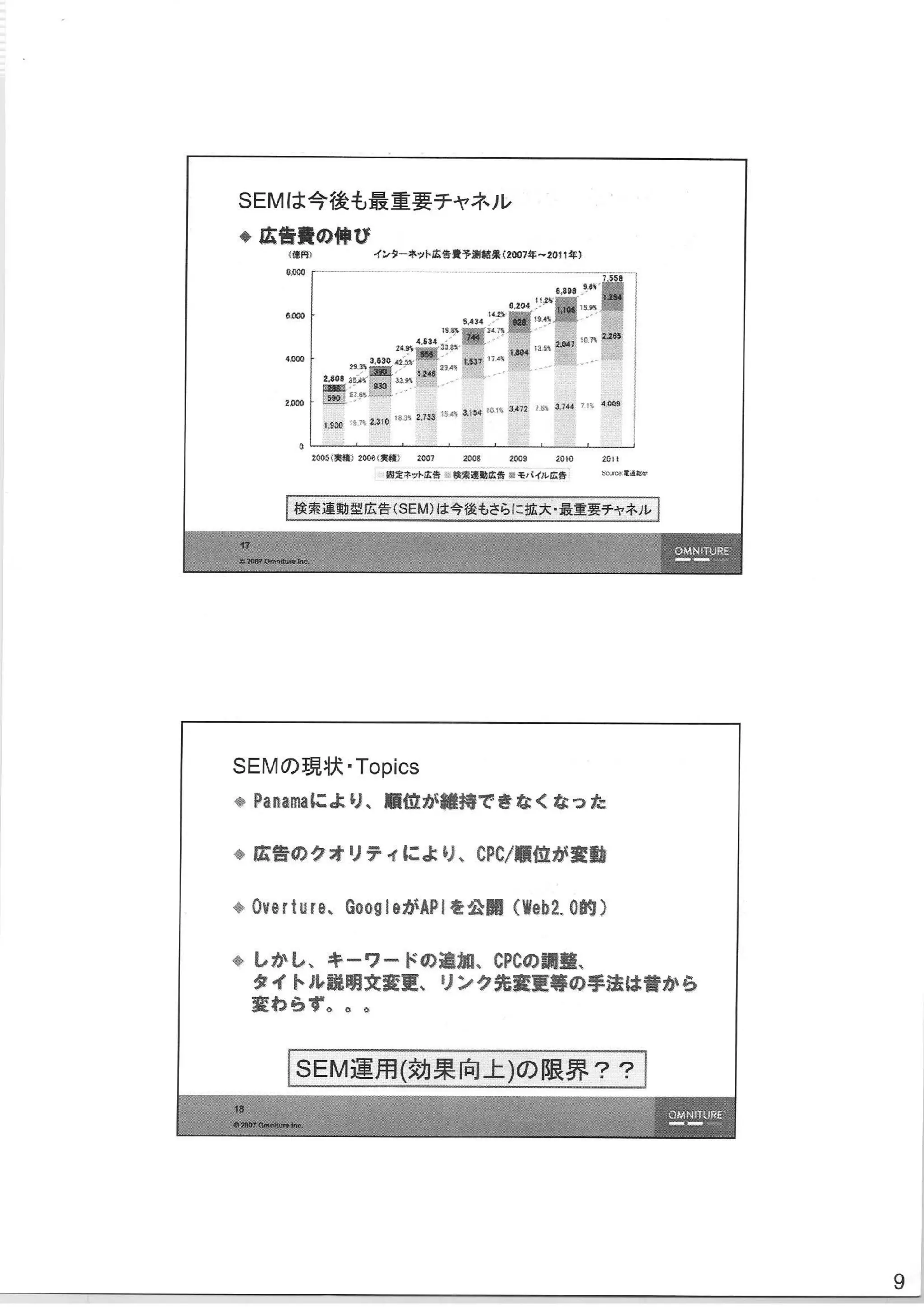 Slides from Web2Expo Tokyo (front side)