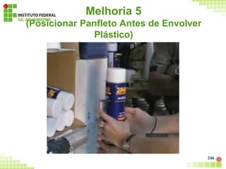 Melhoria 5
(Posicionar Panfleto Antes de Envolver
Plástico)
246
 