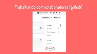 Trabalhando com colaboradores [github] 
 