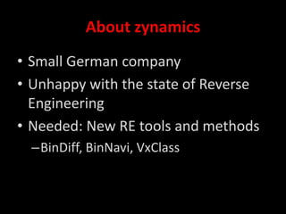 Applications of the Reverse Engineering Language REIL