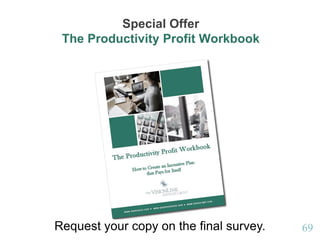 6969
Special Offer
The Productivity Profit Workbook
Request your copy on the final survey.
 