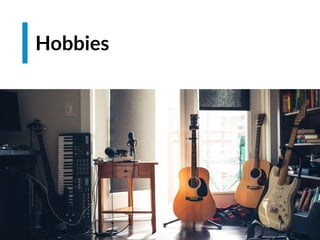 Espacio para imagen
Hobbies
 