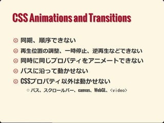 Ŀʥ˥` (html5j 2013, Web Animations)