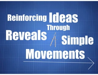 Ideas
Through
Simple
Reinforcing
Reveals
Movements
 