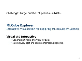 Visual Exploration of Machine Learning Results using Data Cube Analysis ...