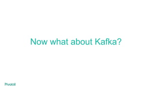 Now what about Kafka?
 