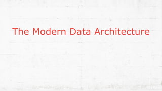The Modern Data Architecture
4
 