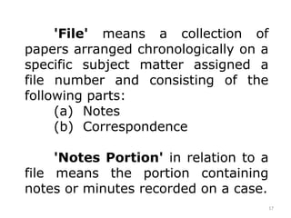 Aforementioned Note Presentation on Noting & Drafting in government offices | PPT