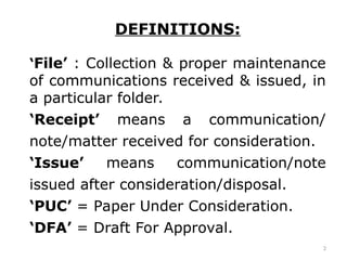 Particular Draft Presentation on Noting & Drafting in government offices | PPT