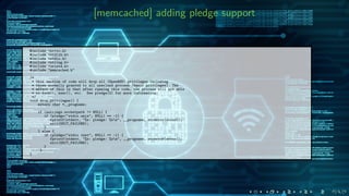 [memcached] adding pledge support
#include <errno.h>
#include <stdlib.h>
#include <stdio.h>
#include <string.h>
#include <unistd.h>
#include "memcached.h"
/*
* this section of code will drop all (OpenBSD) privileges including
* those normally granted to all userland process (basic privileges). The
* effect of this is that after running this code, the process will not able
* to fork(), exec(), etc. See pledge(2) for more information.
*/
void drop_privileges() {
extern char *__progname;
if (settings.socketpath != NULL) {
if (pledge("stdio unix", NULL) == -1) {
fprintf(stderr, "%s: pledge: %sn", __progname, strerror(errno));
exit(EXIT_FAILURE);
}
} else {
if (pledge("stdio inet", NULL) == -1) {
fprintf(stderr, "%s: pledge: %sn", __progname, strerror(errno));
exit(EXIT_FAILURE);
}
}
}
 