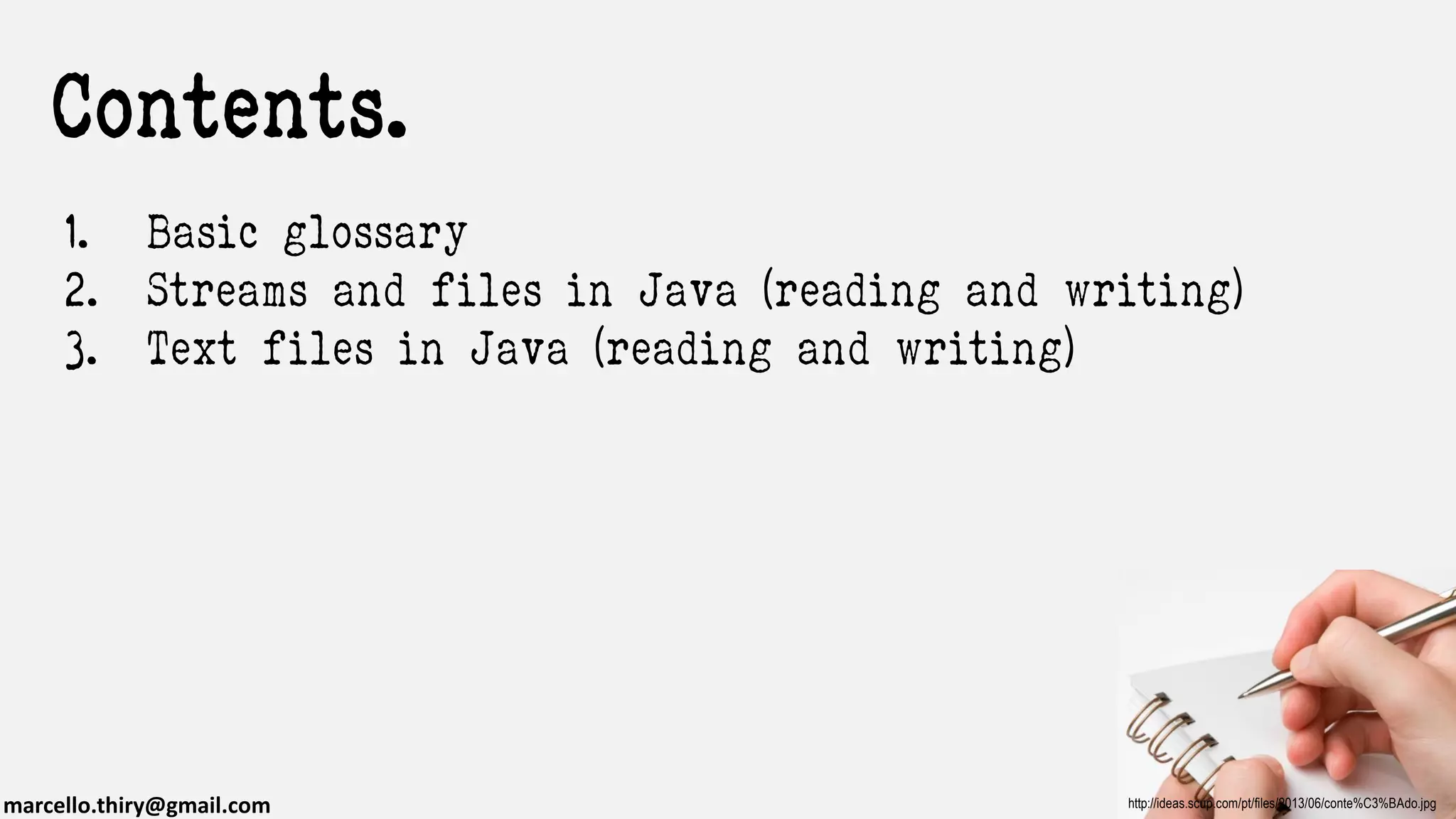 java.io - streams and files | PPT