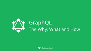 @nikolasburk
GraphQL
The Why, What and How
 