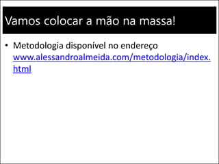 Vamos colocar a mão na massa!
• Metodologia disponível no endereço
www.alessandroalmeida.com/metodologia/index.
html
Walmart eCommerce 87
 