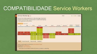 COMPATIBILIDADE Service Workers