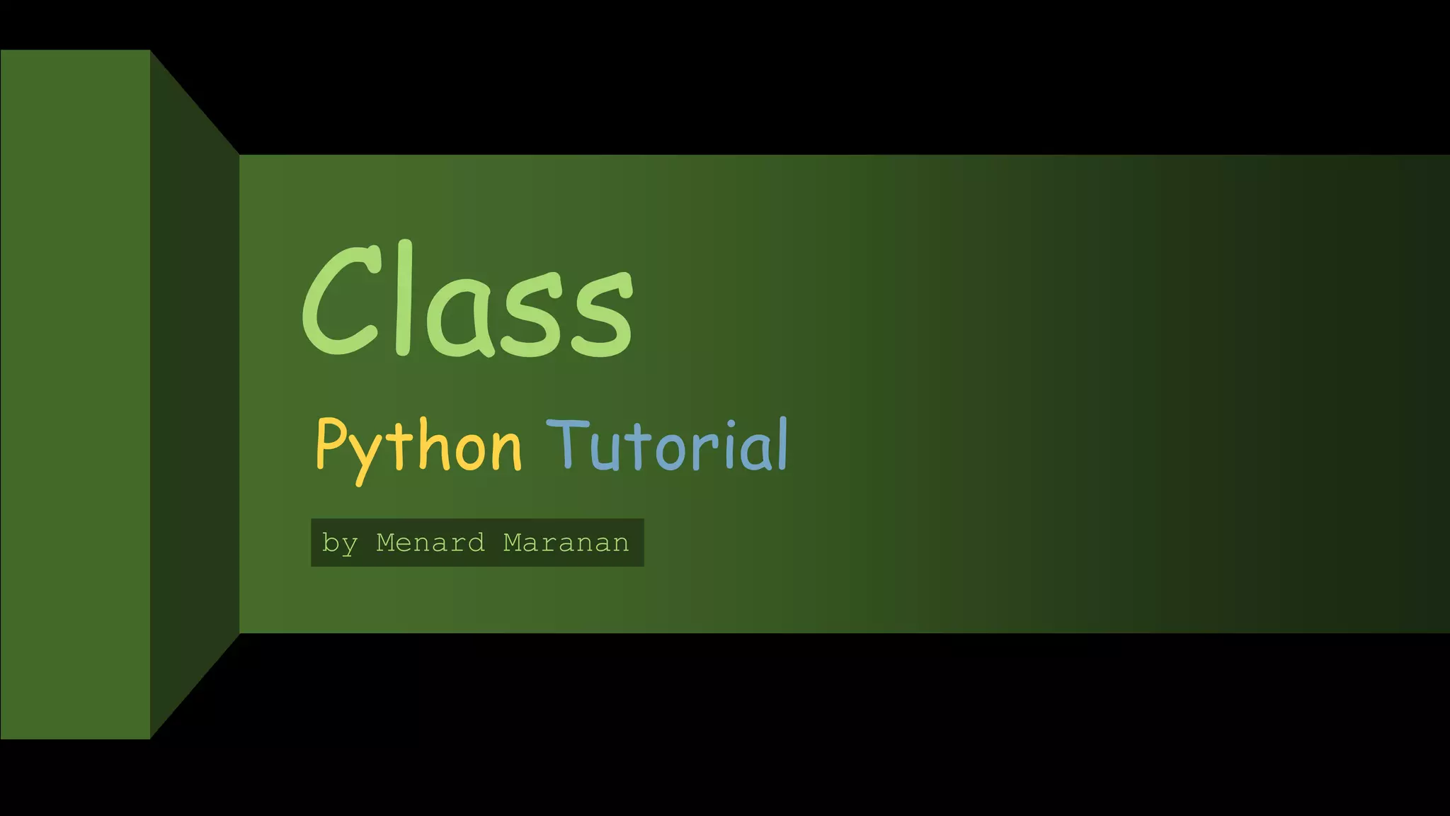 Python class (menard maranan) | PPT