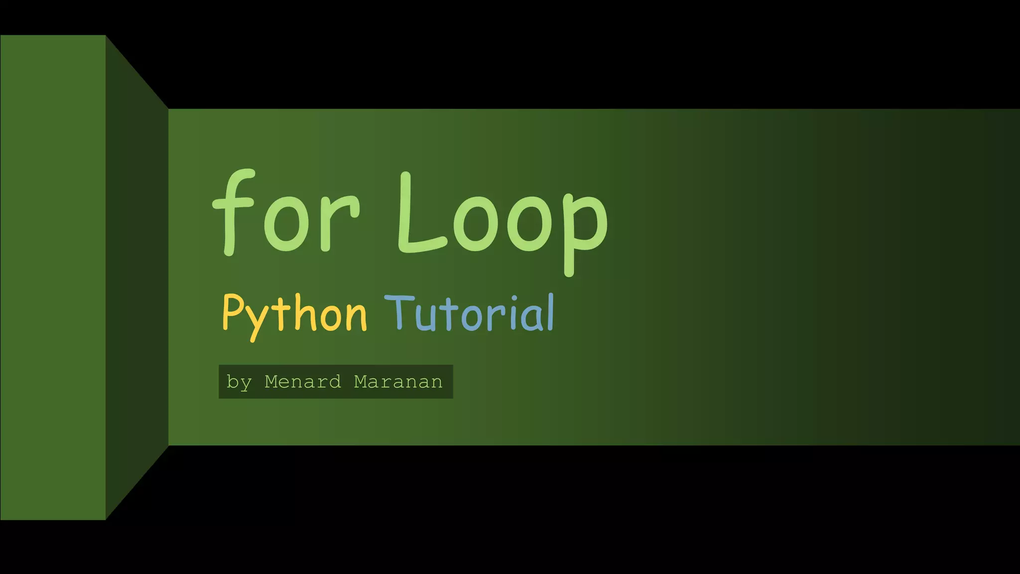 Python for loops | PPT
