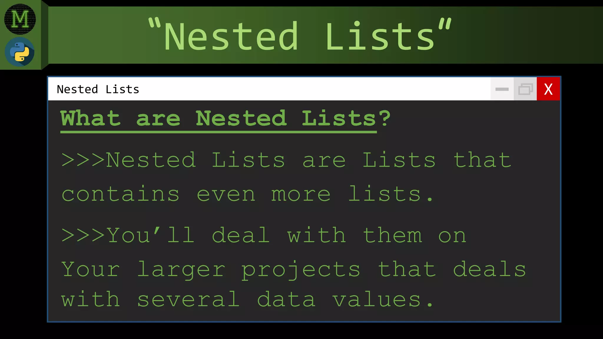 Python nested lists (menard maranan) | PDF
