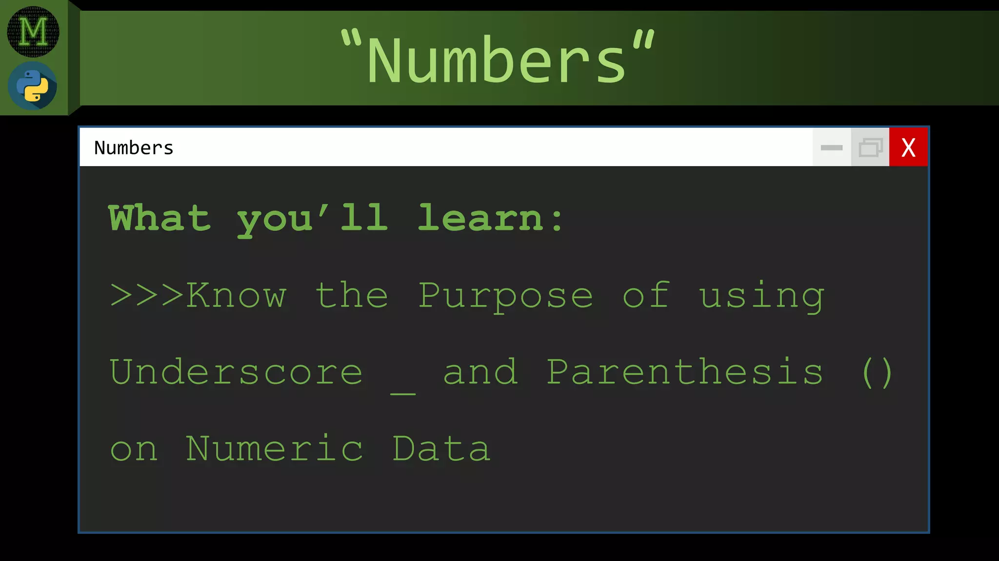 Slides python numbers (menard maranan) | PPT