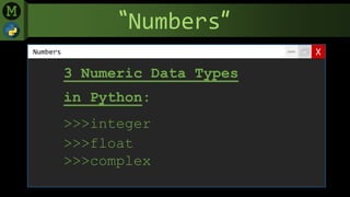 Slides python numbers (menard maranan) | PPT | Free Download