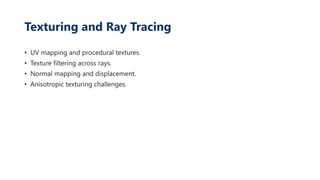 Ray-Tracing an Introduction - An Overview | PDF