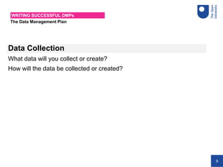 Writing successful Data Management Plans | PDF