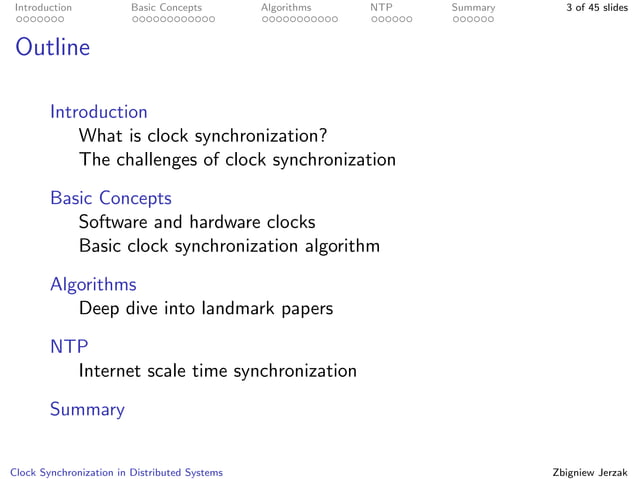 Clock Synchronization in Distributed Systems | PDF