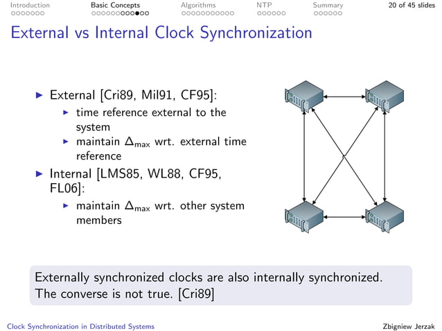 Clock Synchronization in Distributed Systems | PDF