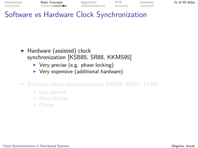 Clock Synchronization in Distributed Systems | PDF