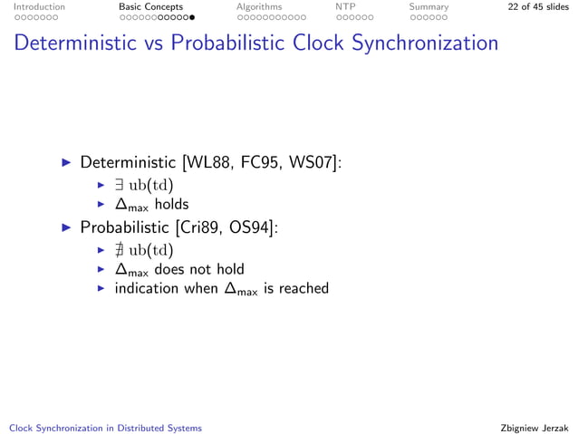 Clock Synchronization in Distributed Systems | PDF
