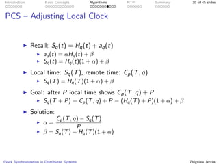 Clock Synchronization in Distributed Systems