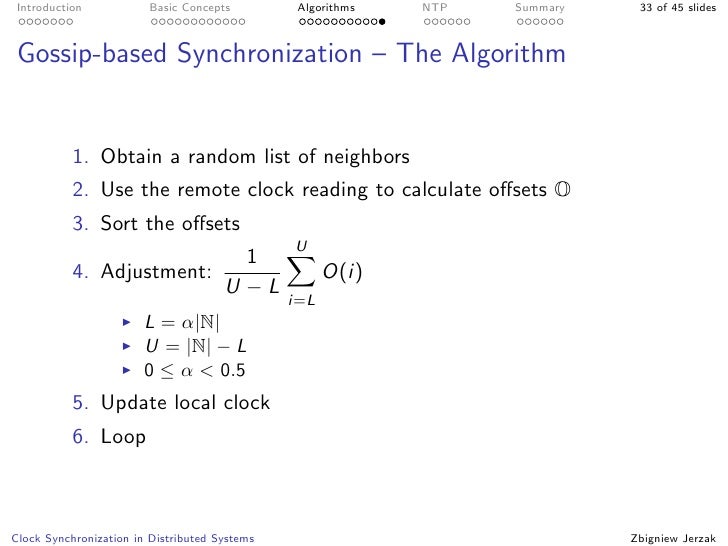 Clock Synchronization in Distributed Systems