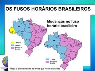 OS FUSOS HORÁRIOS BRASILEIROS
 