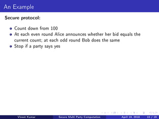 Introduction to Multi Party Computation | PDF