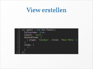 View erstellen
 