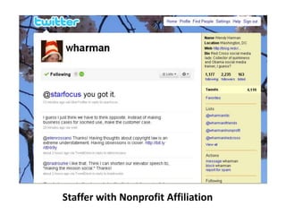 Staffer with Nonprofit Affiliation<br />