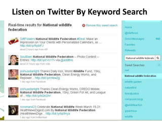 Listen on Twitter By Keyword Search<br />