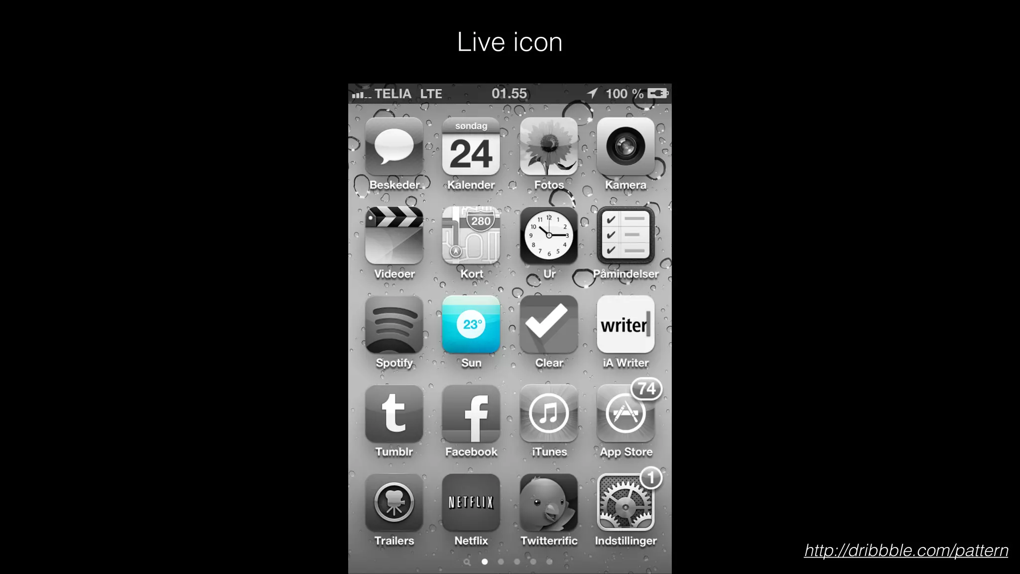 Live icon

http://dribbble.com/pattern

 