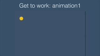 Get to work: animation1

 