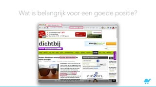 Wat is belangrijk voor een goede positie?
 