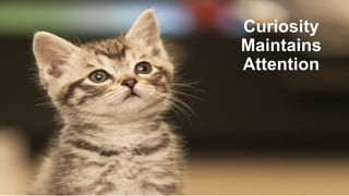 Curiosity
Maintains
Attention
 