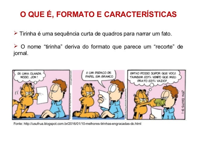SLIDES – TIRINHAS.